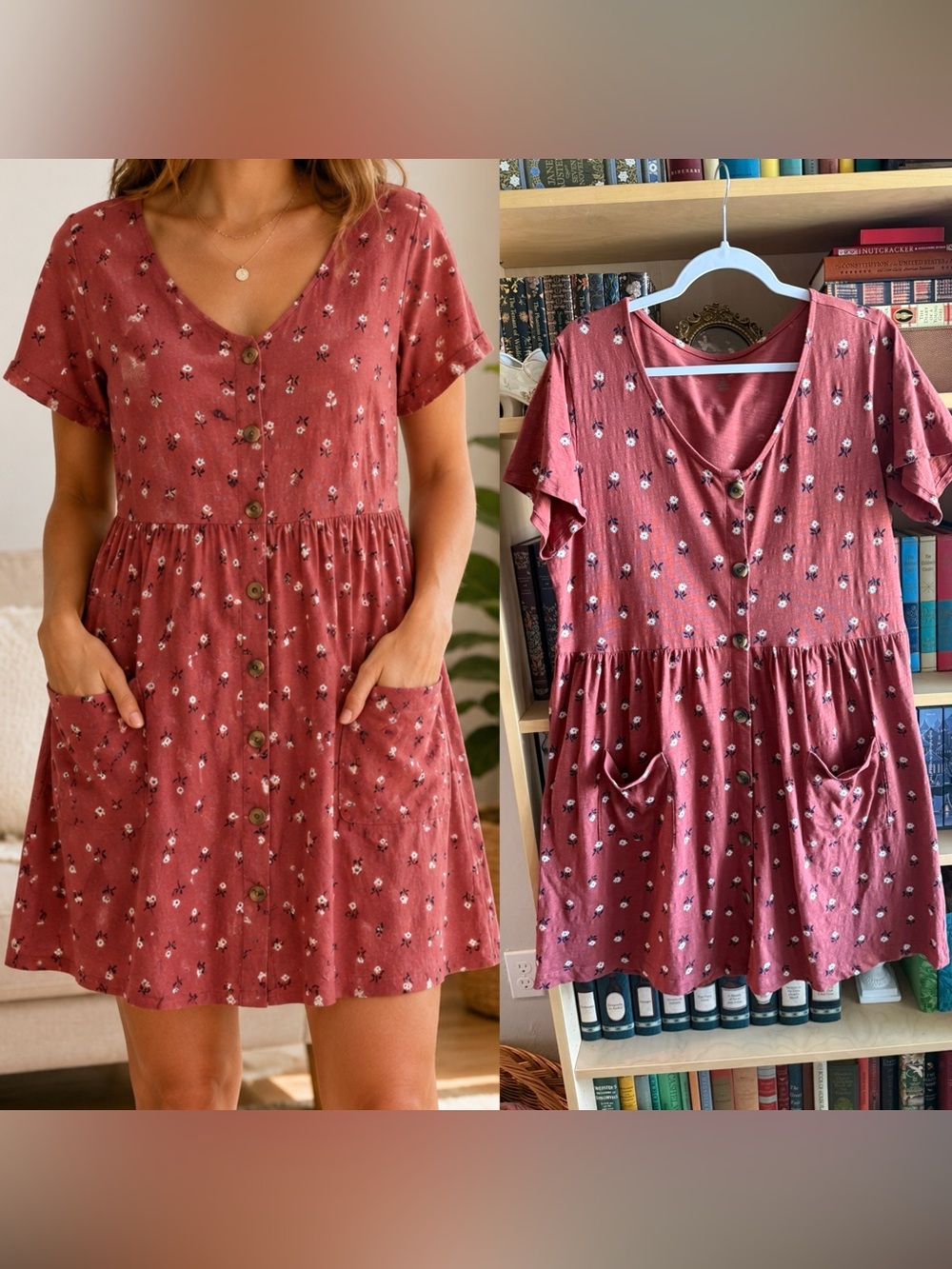 100% Organic Cotton Floral Dress